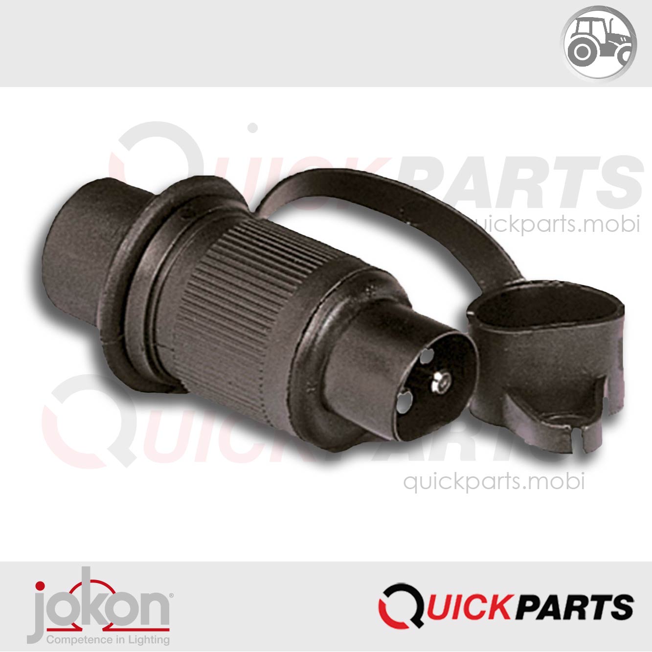 Enchufe de 3 pines | 12V | Jokon 44.2001.000