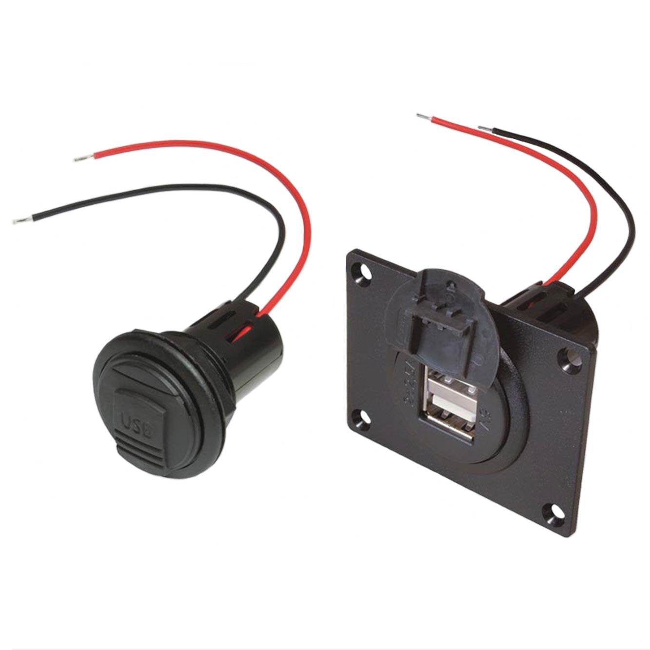 Toma de corriente doble USB con tapa, PRO CAR 673221000 - Imagen 2