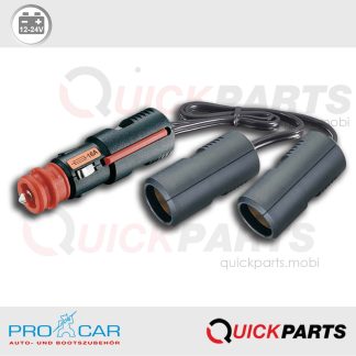 Double prises, fusible intégré | 12-24V