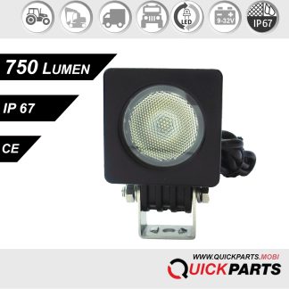 Phare de travail 750 LUMEN | 1 x 10 W LEDs | Aluminium