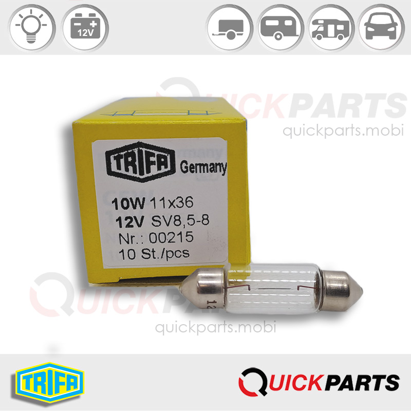 A10-00215-quickparts | Bombilla Trifa – ¡Máxima luminosidad para tu vehículo! Calidad