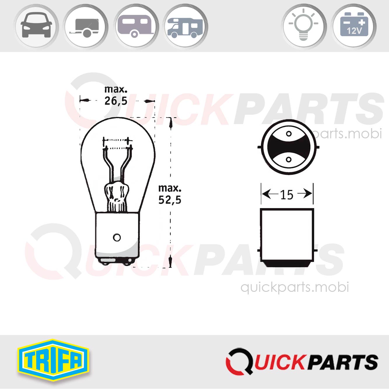 Rem- en achterlichten | 24V | Trifa 03382 - Afbeelding 6