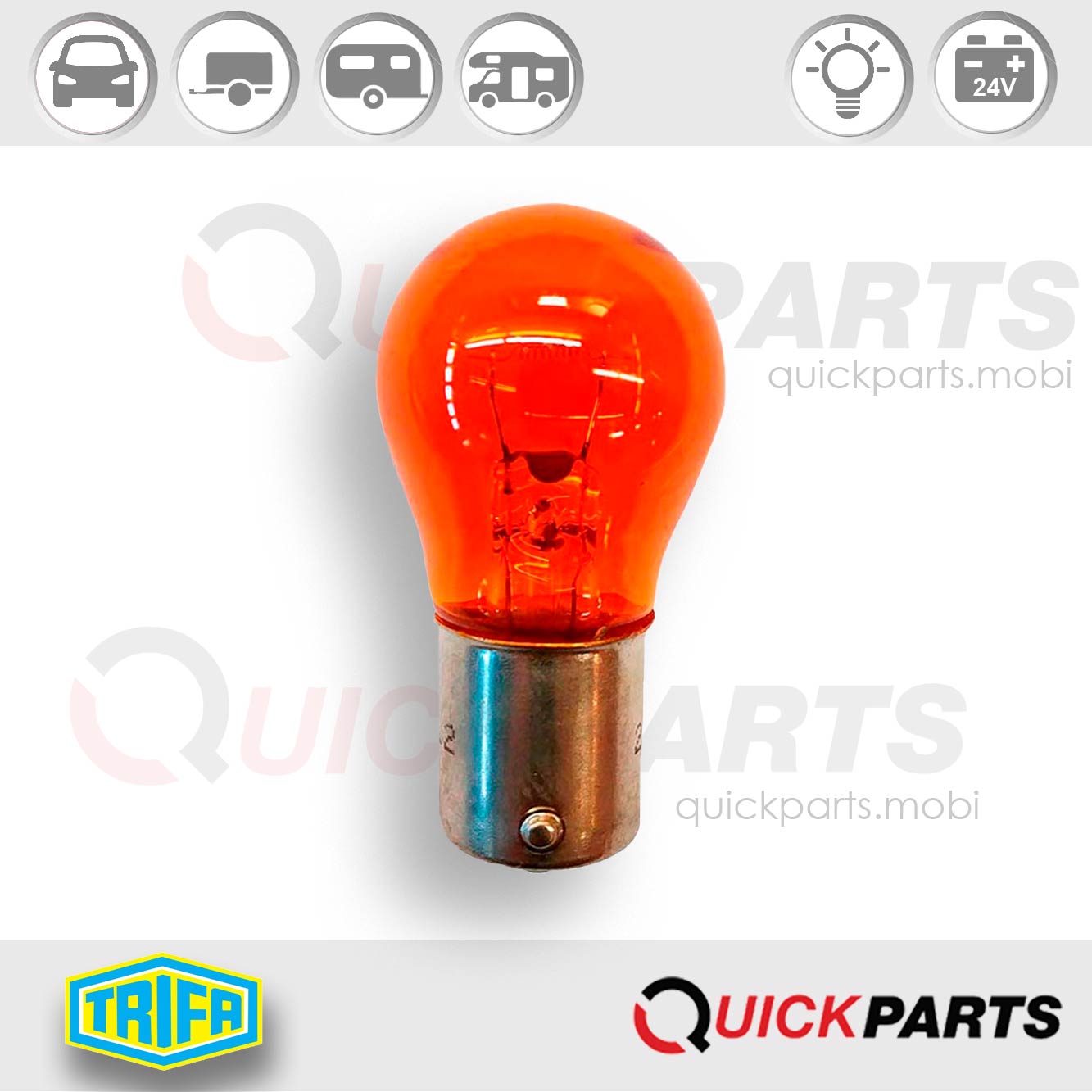 Flasher lamps amber | 24V | Trifa 81381 - Imagen 7
