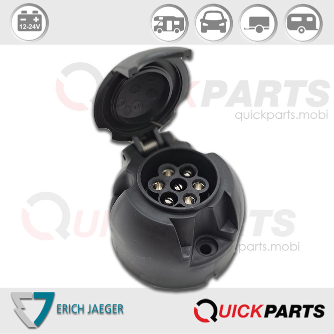 7P/12V Socket – ISO 1724 – Type N – Erich Jaeger 101118|EJA101118-dimensions|7P/12V Socket – ISO 1724 – Type N – Erich Jaeger 101118|Good connections are the basis for a functioning whole. When choosing your connections
