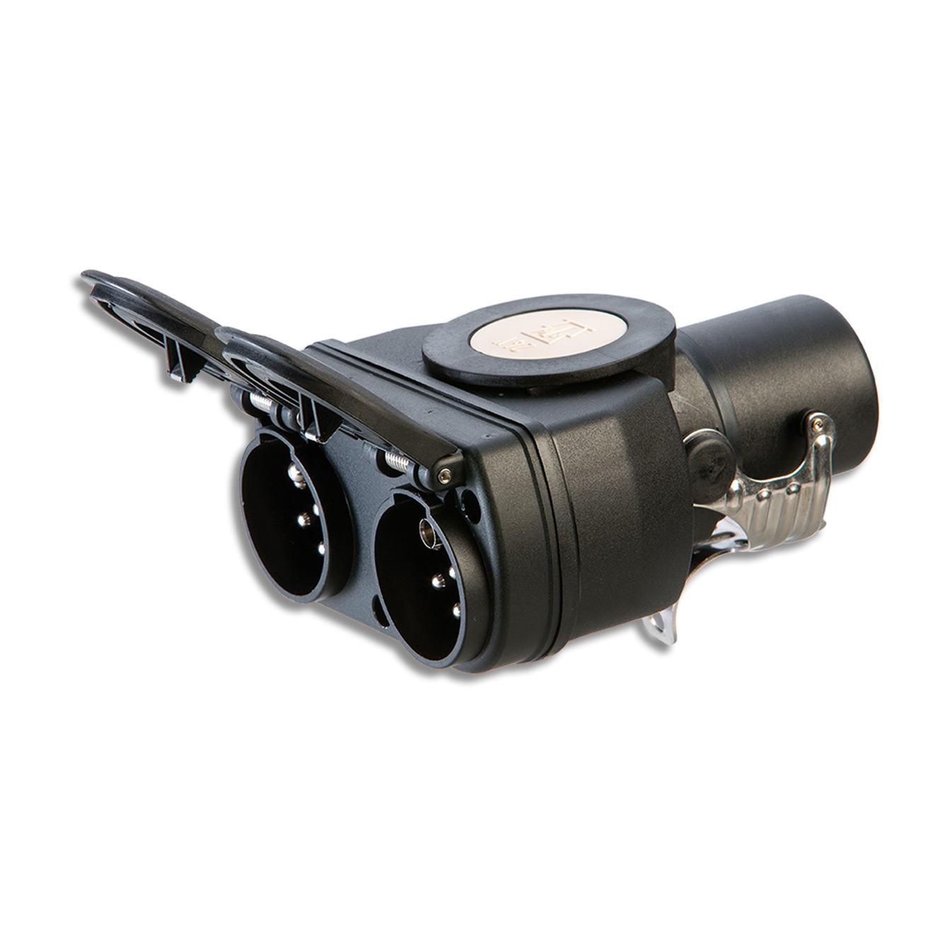 Adaptador corto con toma de 15P/24V y 2x 7P/24V - Erich Jaeger 311038 - Imagen 3