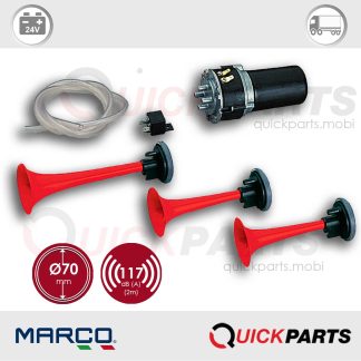 Bocinas de aire eléctricas | 24V | Marco 112 080 13