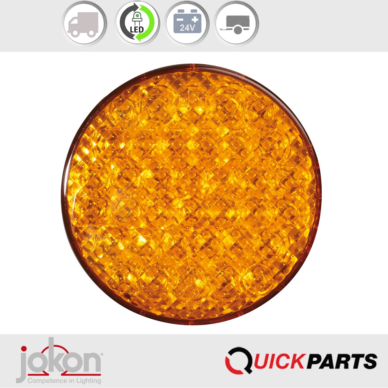 Feu LED indicateur de direction, stop et de position | 12V | Jokon 10.0050.000, E1-4231 – Image 7