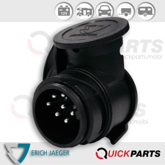 "Shorty" mini short adapter from vehicle (13P/12V) to trailer (7P/12V)