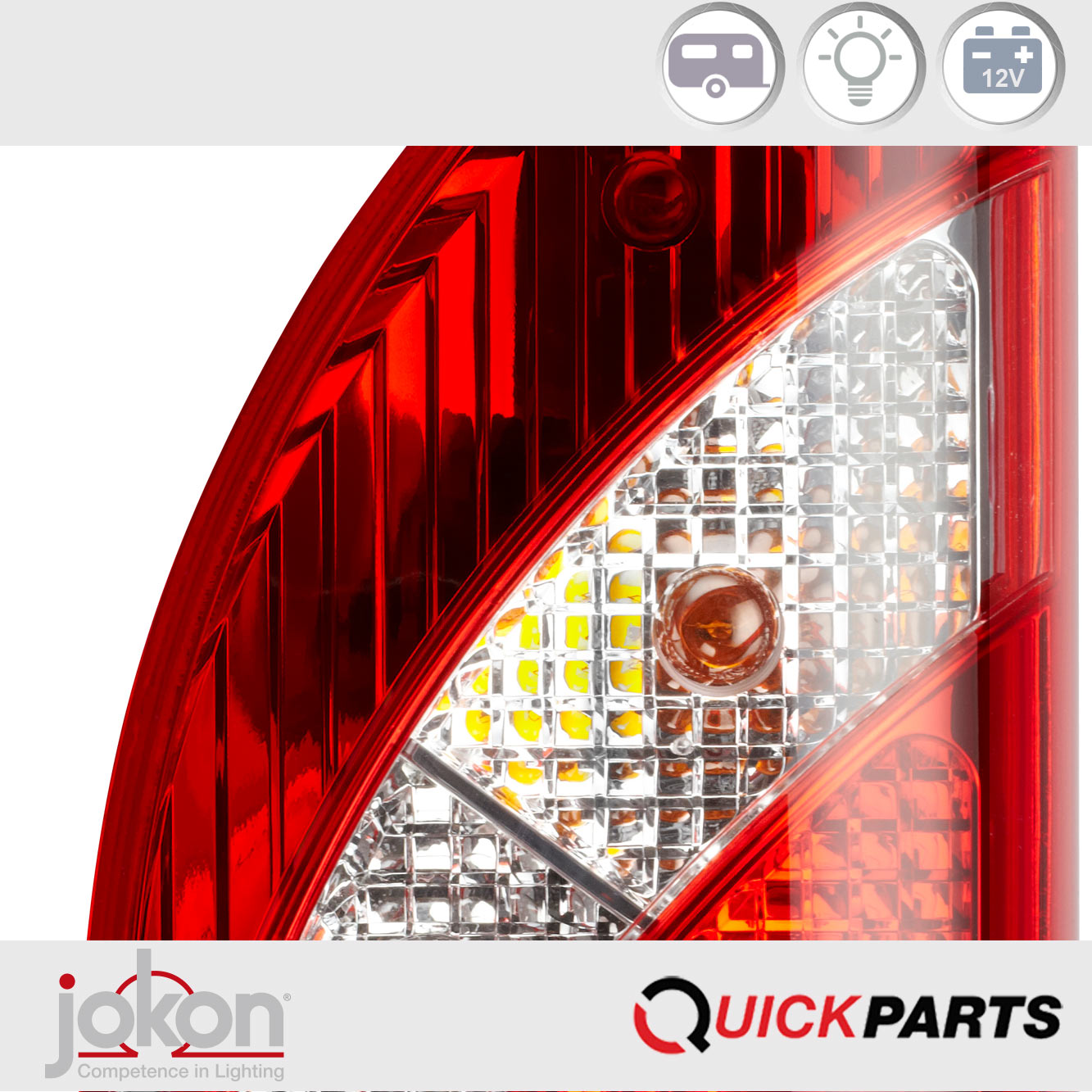 Reflector redondo de funciones múltiples a la izquierda | 12V | Jokon E1-03028 - Imagen 4