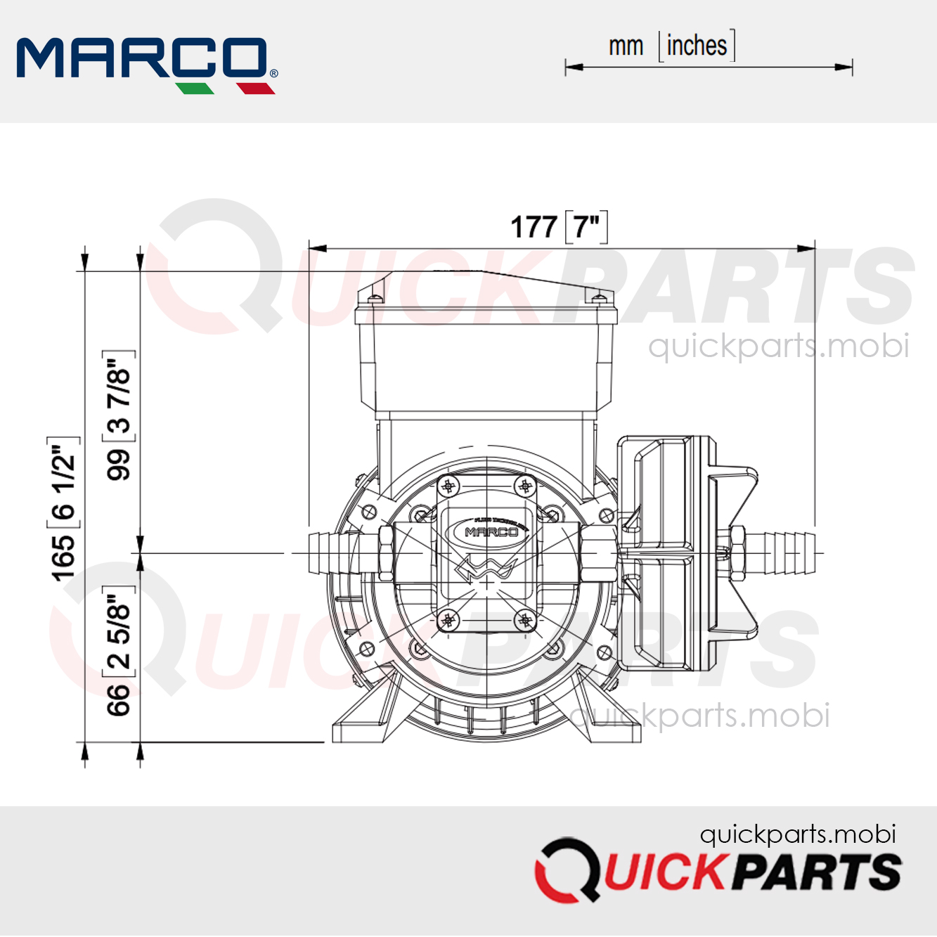 Bomba eléctrica autocebante, para agua y líquidos alimentarios | Marco 164 042 1C - Imagen 4
