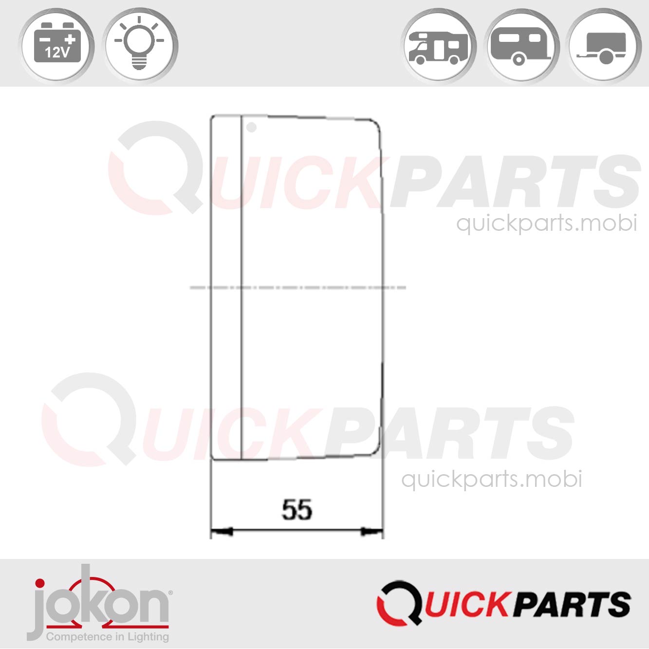 Multifunktionsleuchte | 12V | Jokon E1-0153286 – Bild 2