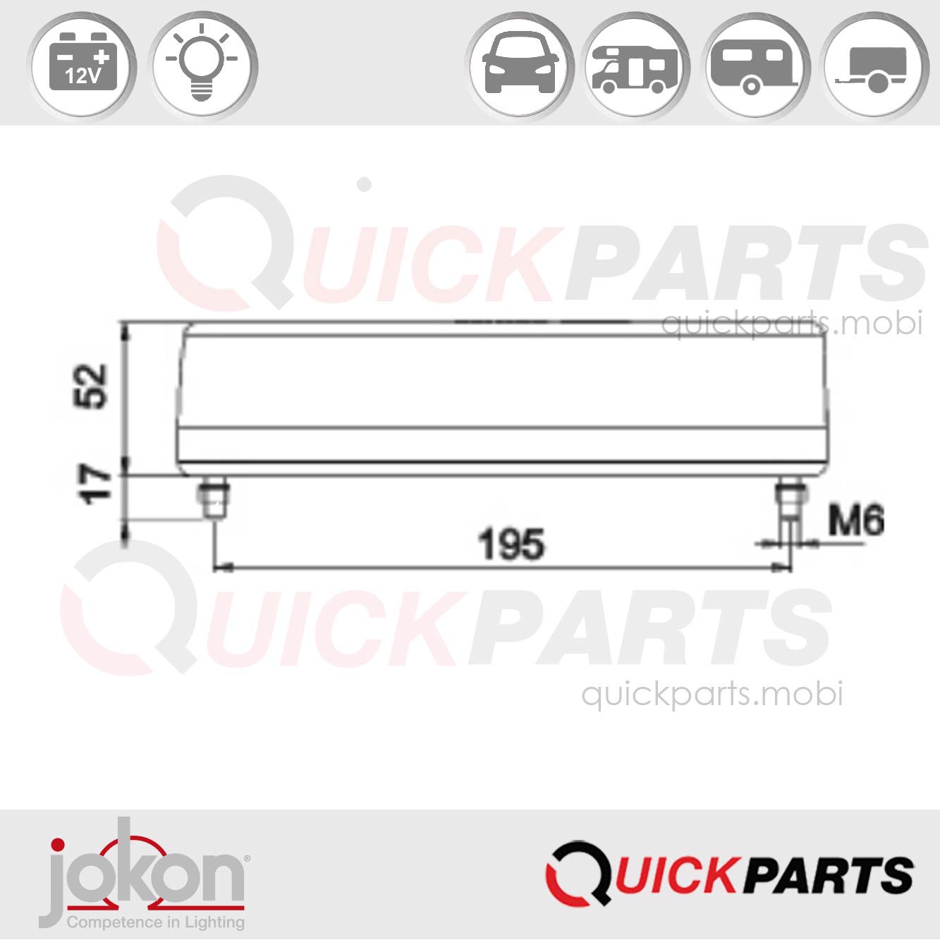 Feu Multifonction Gauche | 12V | Jokon E9-1423 – Image 4