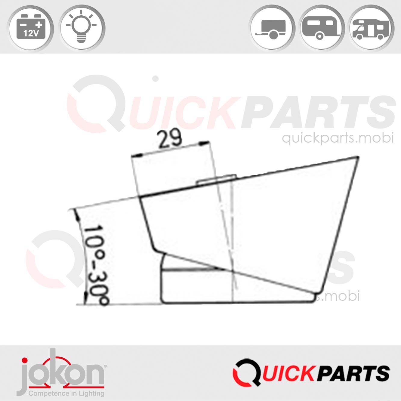 Feux de position avant 12V | Jokon E1 21672 – Image 4