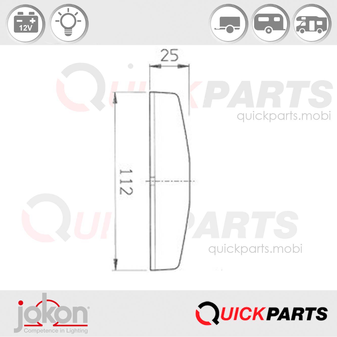 E3-52242 | Luz lateral de posición con reflector | 12V | E3-52242 (repetido varias veces)En la gama JOKON encontrará iluminación de alta calidad para cada aplicación que mejora y realza el diseño individual de su vehículo.
