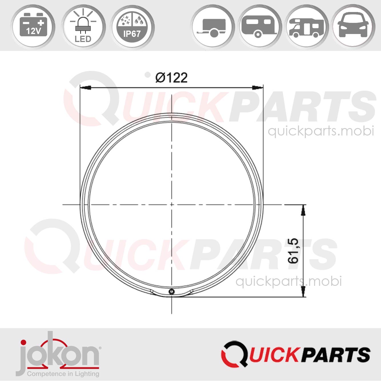 Feu LED indicateur de Direction | 24V | Jokon E13-34662 E13-13972 – Image 7