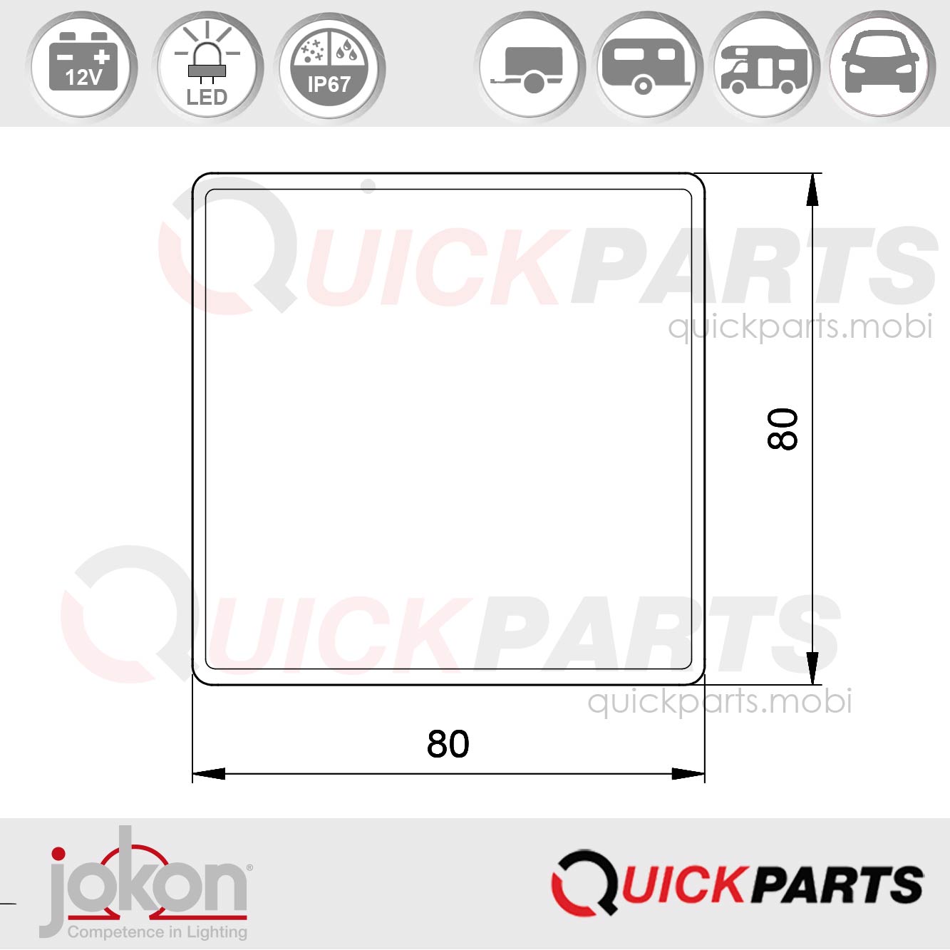 Feu de recul à LED | Jokon E2-06064 – Image 2