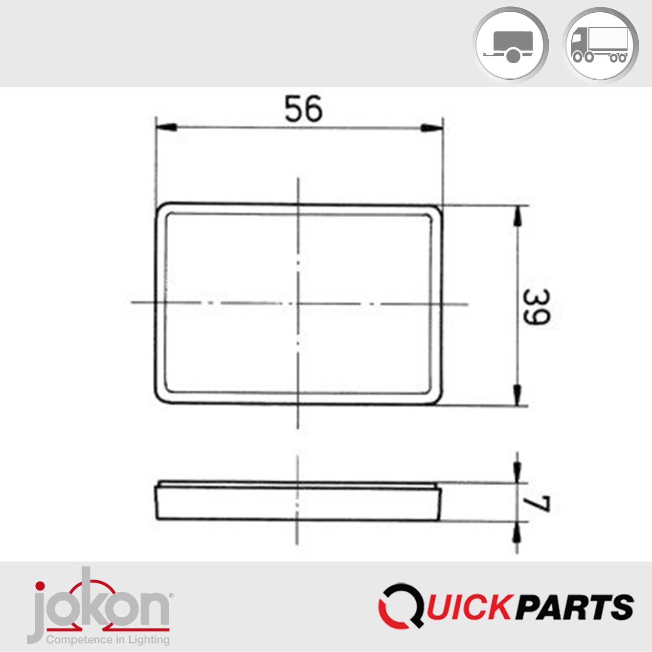Que resaltan el diseño individual de su vehículo y marcan la diferencia.Reflector trasero amarillo | Jokon E3-0251007Reflector trasero amarillo | Jokon E3-0251007