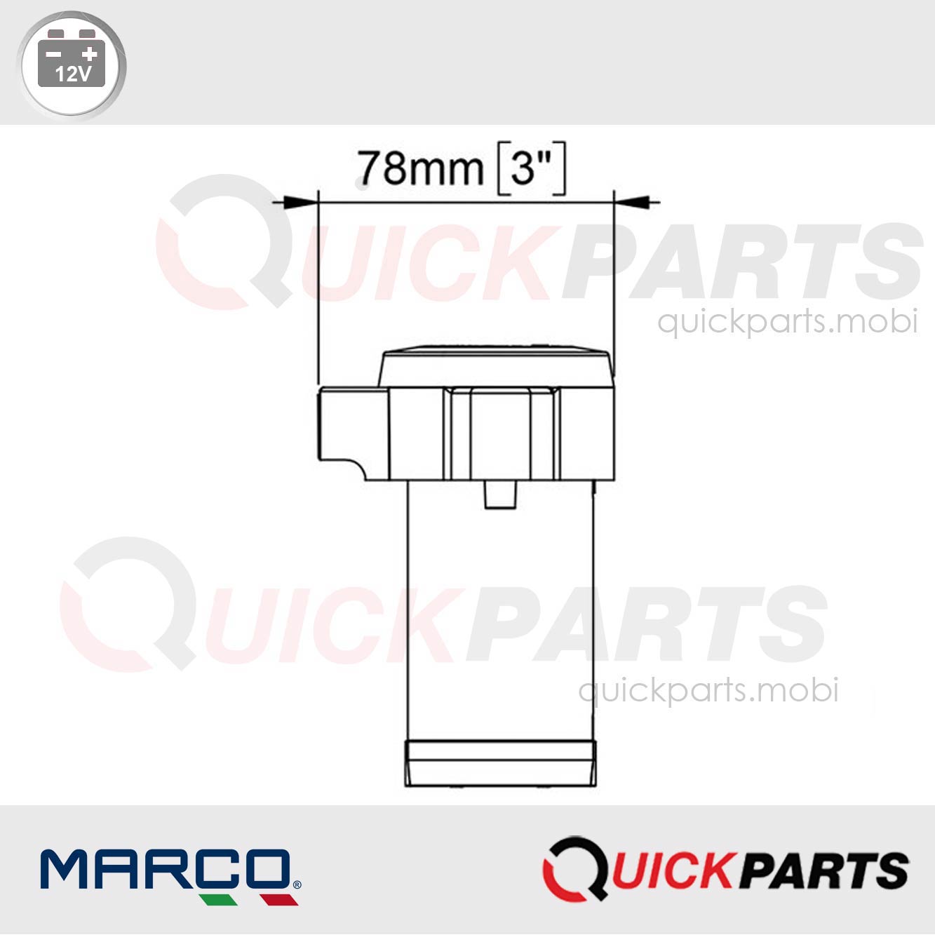 Compresor | 12V | Marco 113 100 02, MAM2, R. 10 ECE/ONU - Imagen 4