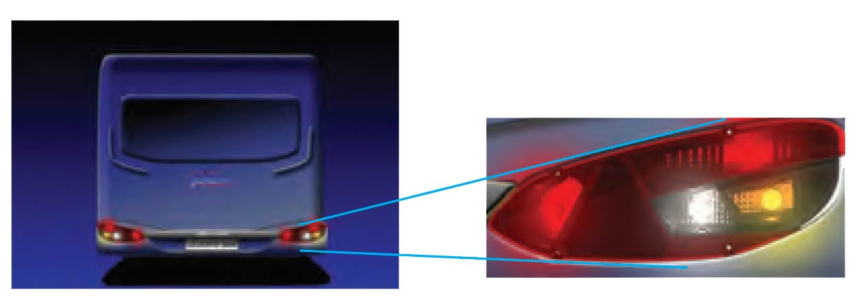 Feu Multifonction Gauche | Catadioptre Triangulaire | Jokon E1-03026 – Image 4