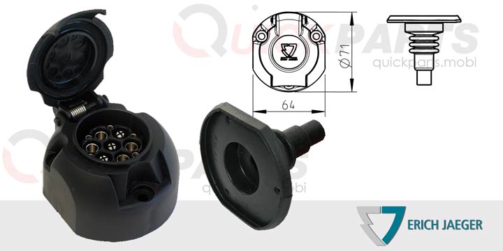 Toma de corriente - ISO 1724 tipo N - Erich Jaeger 101366 - Imagen 9