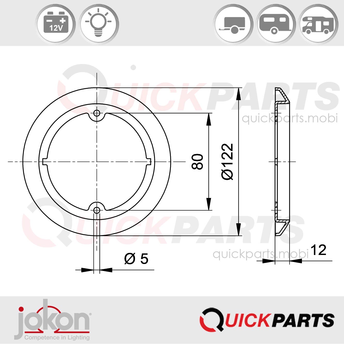 Anneau de décoration chromé | Jokon 19.2016.000, 50E/ 30 – Image 2