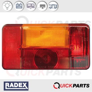 Feu rectangulaire| 12V | Droit | Radex