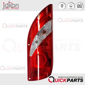 5-Funktions-Rückleuchte mit rundem Rückstrahler (rechts) | 12V | JOKON 10.2240.021 | E1-03028