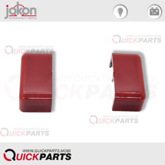 JOKON Cover Cap | Red End Caps for Lighting Profile | 2 x Jokon 19.2035.100